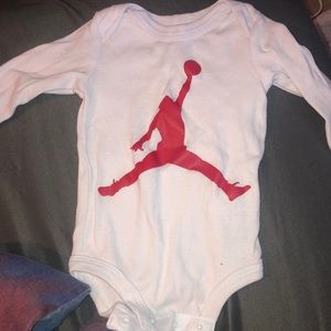Baby air jordan onesie